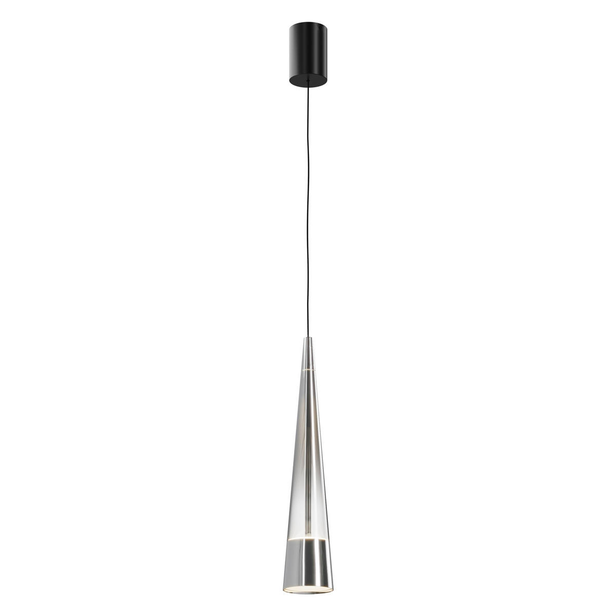 STROPNÍ ZÁVĚSNÉ SVÍTIDLO, 8/38,9 cm  - barvy chromu, Trend, kov/sklo (8/38,9cm) - MAYTONI