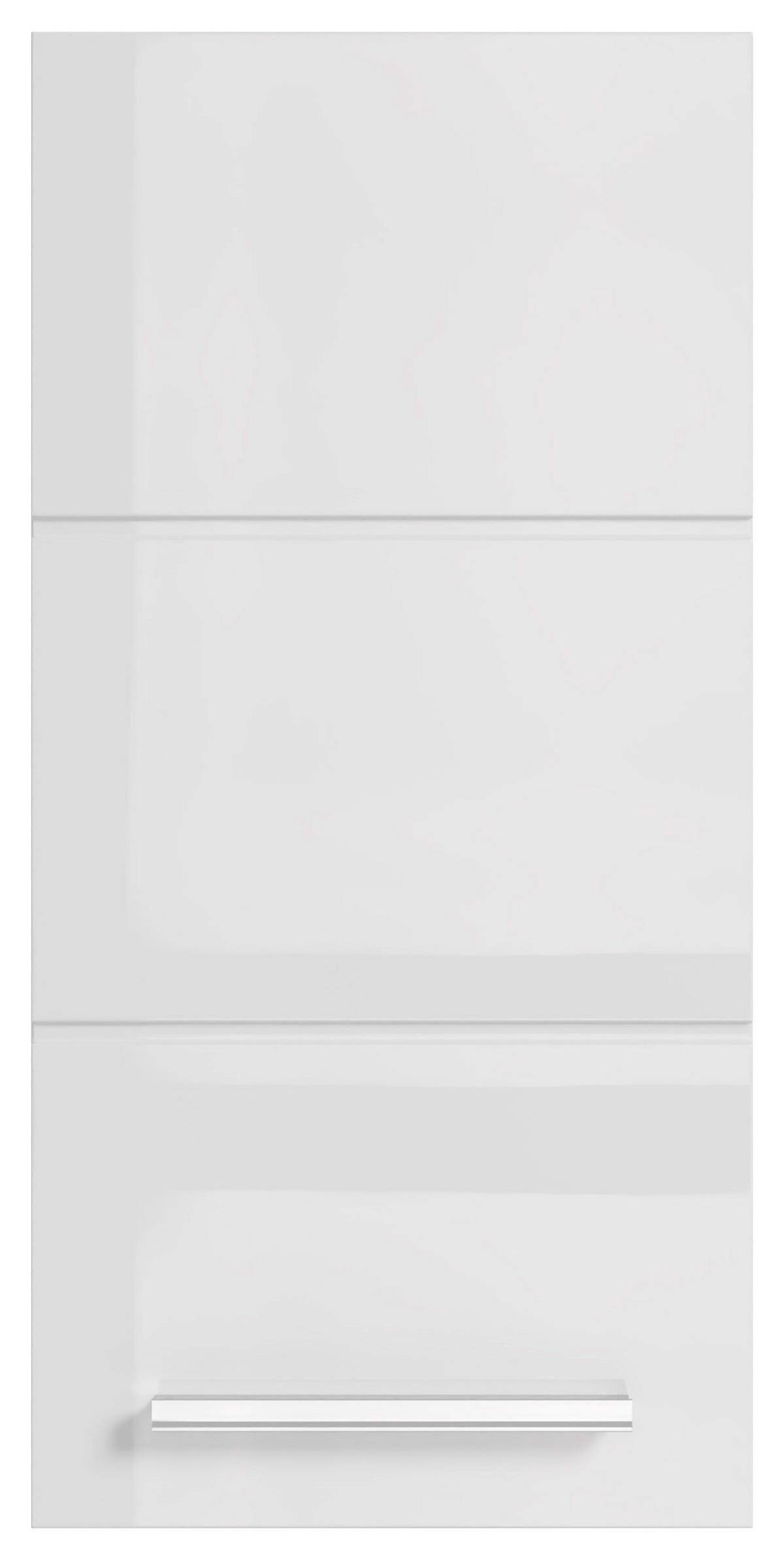 HÄNGESCHRANK 34/70/23 cm  - Chromfarben/Weiß Hochglanz, MODERN, Holzwerkstoff/Kunststoff (34/70/23cm) - MID.YOU
