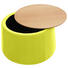 HOCKER Eiche Eichefarben, Gelb - Eichefarben/Gelb, Design, Holz/Textil (77/43cm) - Innovation