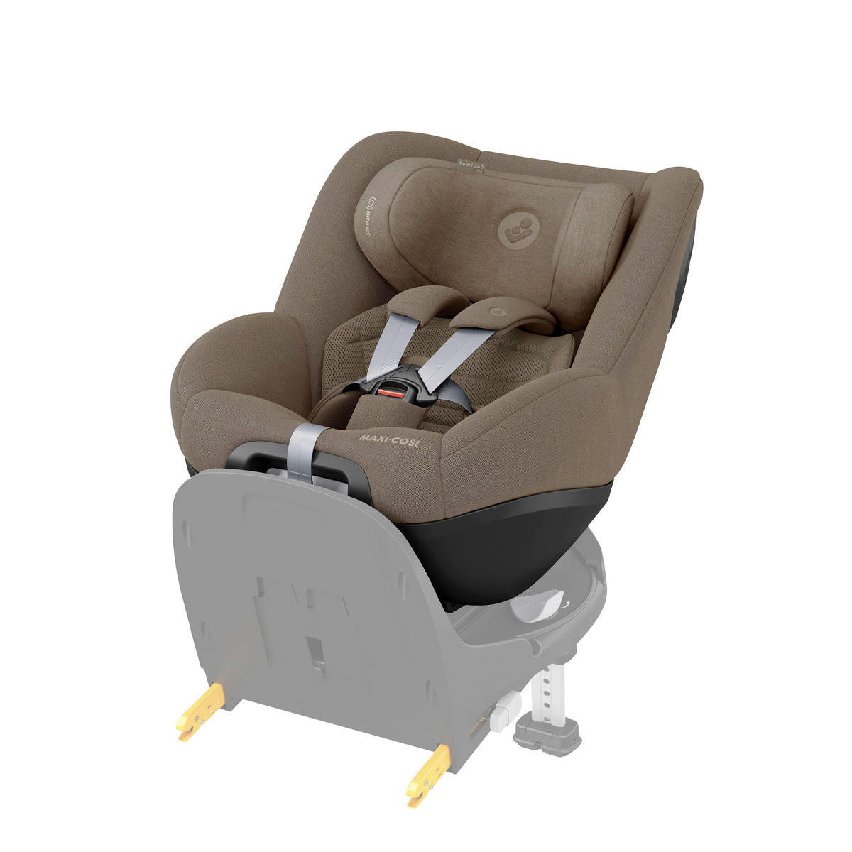 BAKÅTVÄND BILBARNSTOL PEARL 360 PRO  - brun, Basics, metall/textil (43.2/49.6cm) - Maxi Cosi Pro
