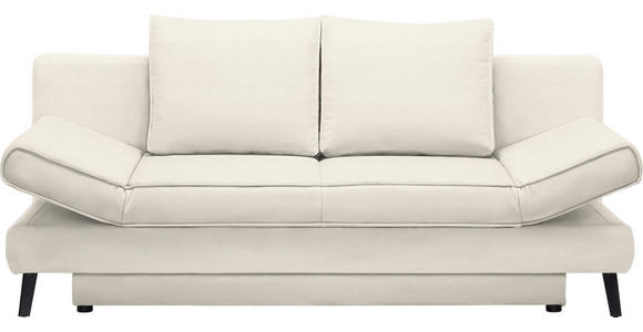 SCHLAFSOFA Sidney in Naturfarben  - Schwarz/Naturfarben, Design, Textil/Metall (200/85/90cm) - Xora