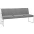 SITZBANK in Braun, Edelstahlfarben - Edelstahlfarben/Braun, Design, Textil/Metall (180cm) - Dieter Knoll SITZBANK in Braun, Edelstahlfarben - Edelstahlfarben/Braun, Design, Textil/Metall (180cm) - Dieter Knoll