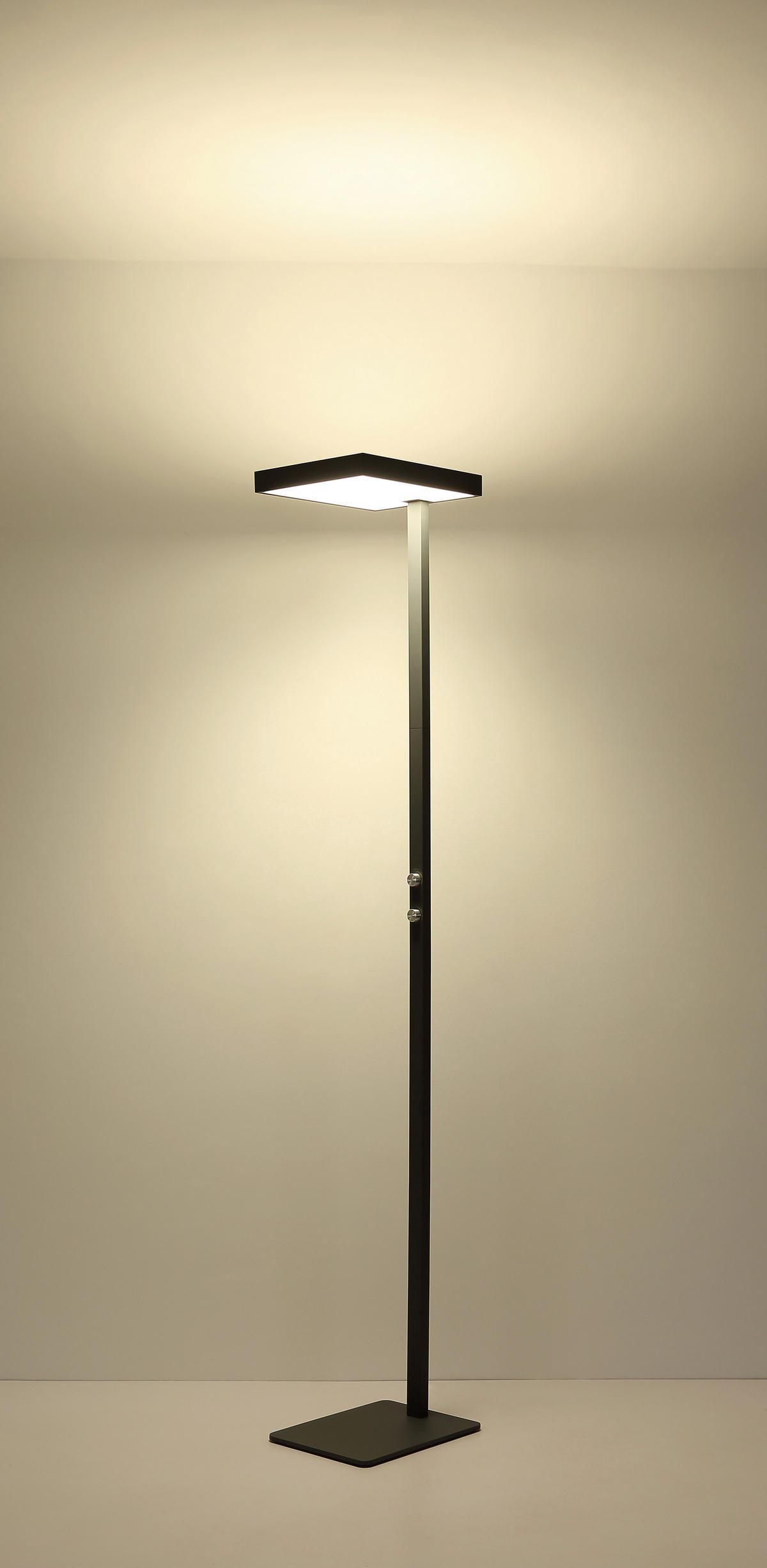 LED-STEHLEUCHTE 40/28/184,8 cm    - Klar/Silberfarben, Design, Kunststoff/Metall (40/28/184,8cm) - Globo