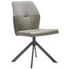 STUHL  in Lederlook, Webstoff  - Schwarz/Grau, Konventionell, Textil/Metall (49,5/87/62,5cm) - Valdera