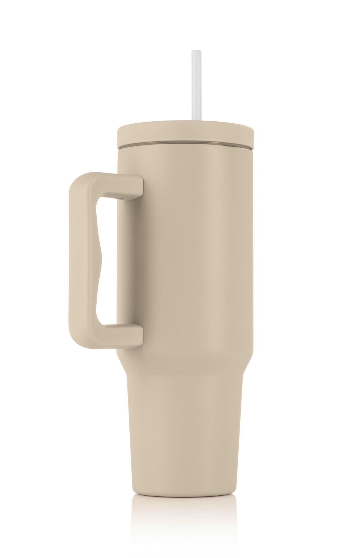 THERMOBECHER GOURMETMAXX 1,2 L  - Beige, Basics, Kunststoff/Metall (15,5/11/27cm)