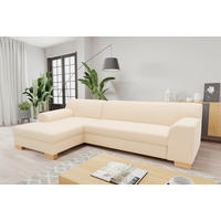ECKSOFA TINOS Beige Webstoff  - Beige, Basics, Textil (273/157cm) - MID.YOU