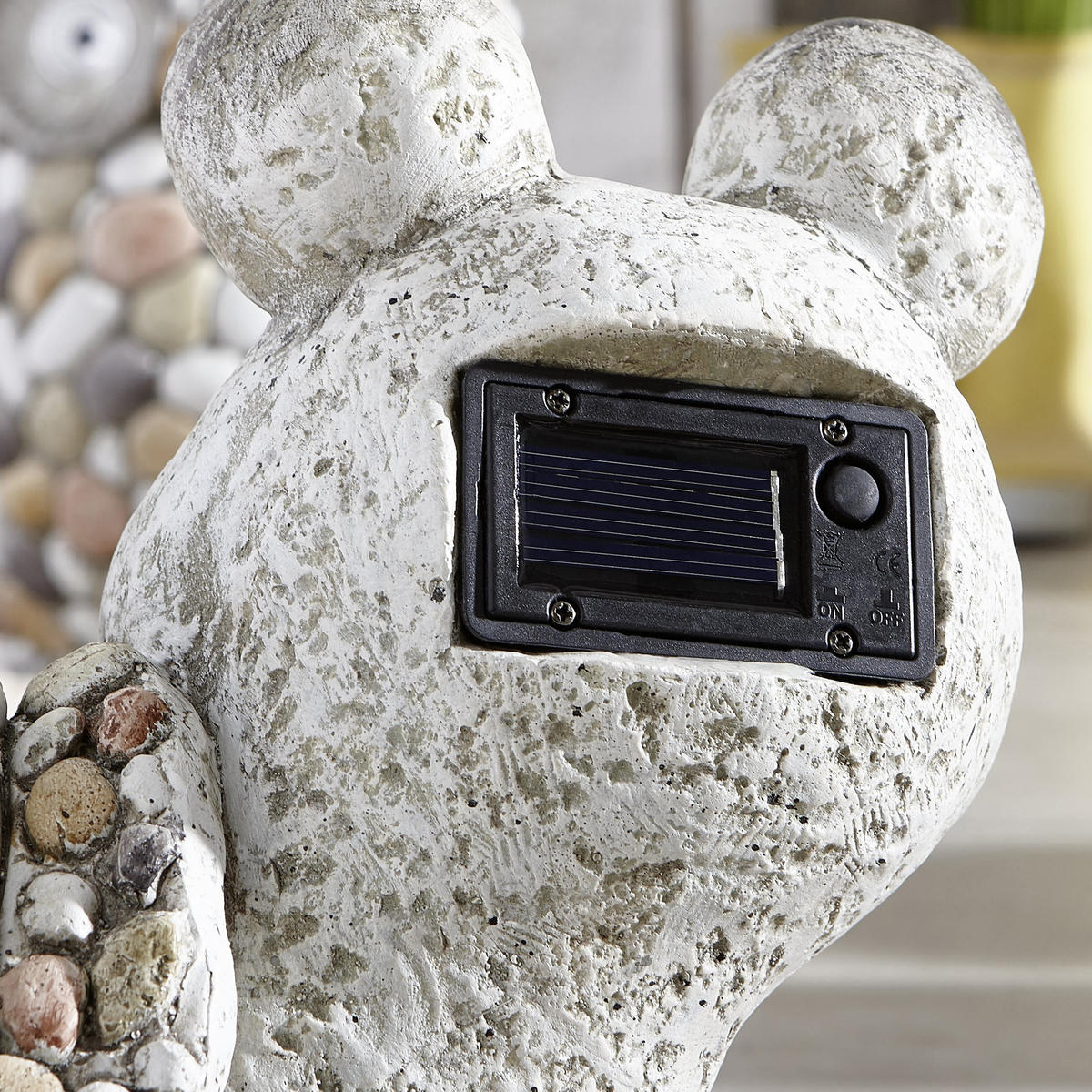 SOLARLEUCHTE 41/26,5/30 cm   - Multicolor/Weiß, LIFESTYLE, Kunststoff/Stein (41/26,5/30cm)