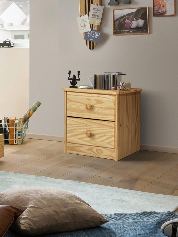 KOMMODE  in 43/42/35 cm  - Naturfarben, Natur, Holz (43/42/35cm) - Livetastic