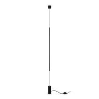 LED-WANDLEUCHTE Filo AP Nero 6/704 cm   - Schwarz, Design, Glas/Kunststoff (6/704cm)