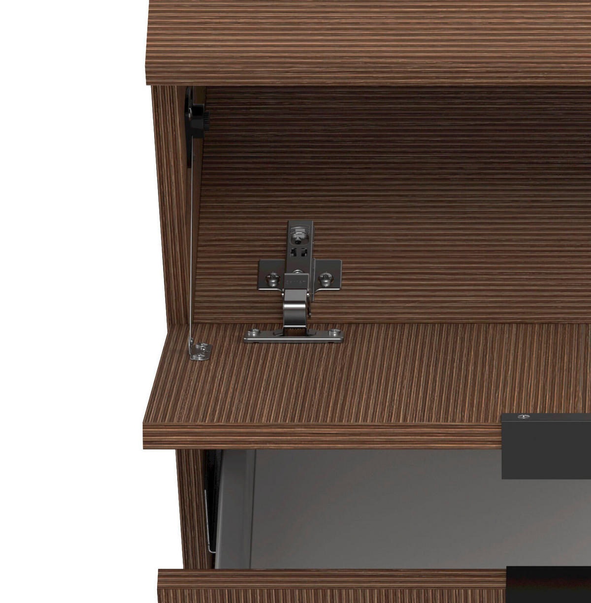 WASCHBECKENUNTERSCHRANK 60/54/35 cm  - Dunkelbraun/Schwarz, Natur, Holzwerkstoff/Kunststoff (60/54/35cm) - Held