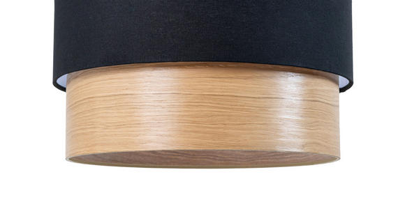 HÄNGELEUCHTE 45/120 cm - Eichefarben/Schwarz, Design, Holz/Kunststoff (45/120cm) - Novel