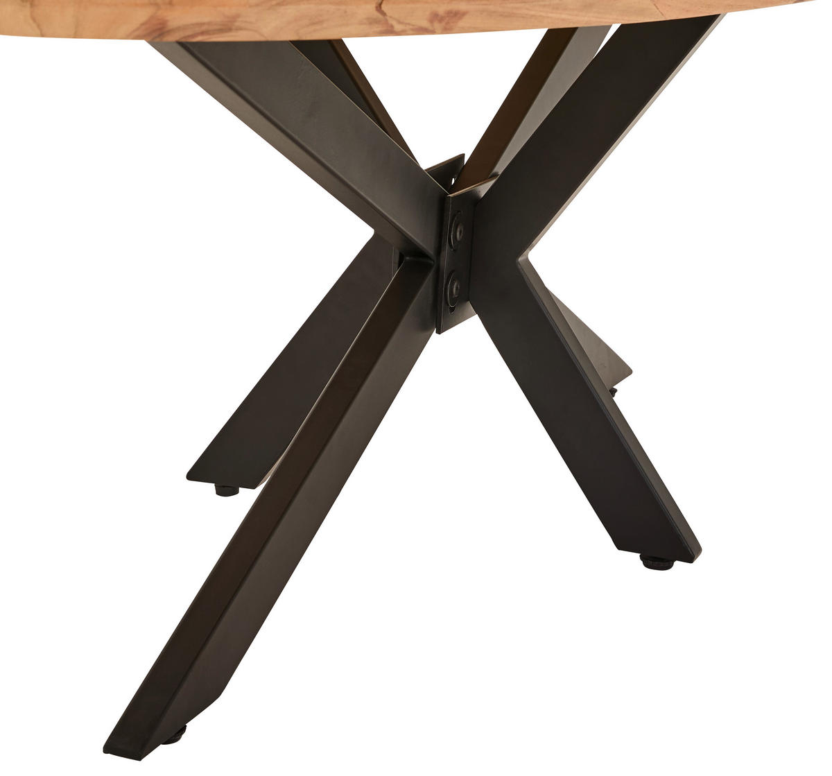 COUCHTISCH Akazie Hartholz 130/60/45 cm organisch Schwarz, Akaziefarben  - Schwarz/Akaziefarben, Design, Holz/Metall (130/60/45cm) - Livetastic