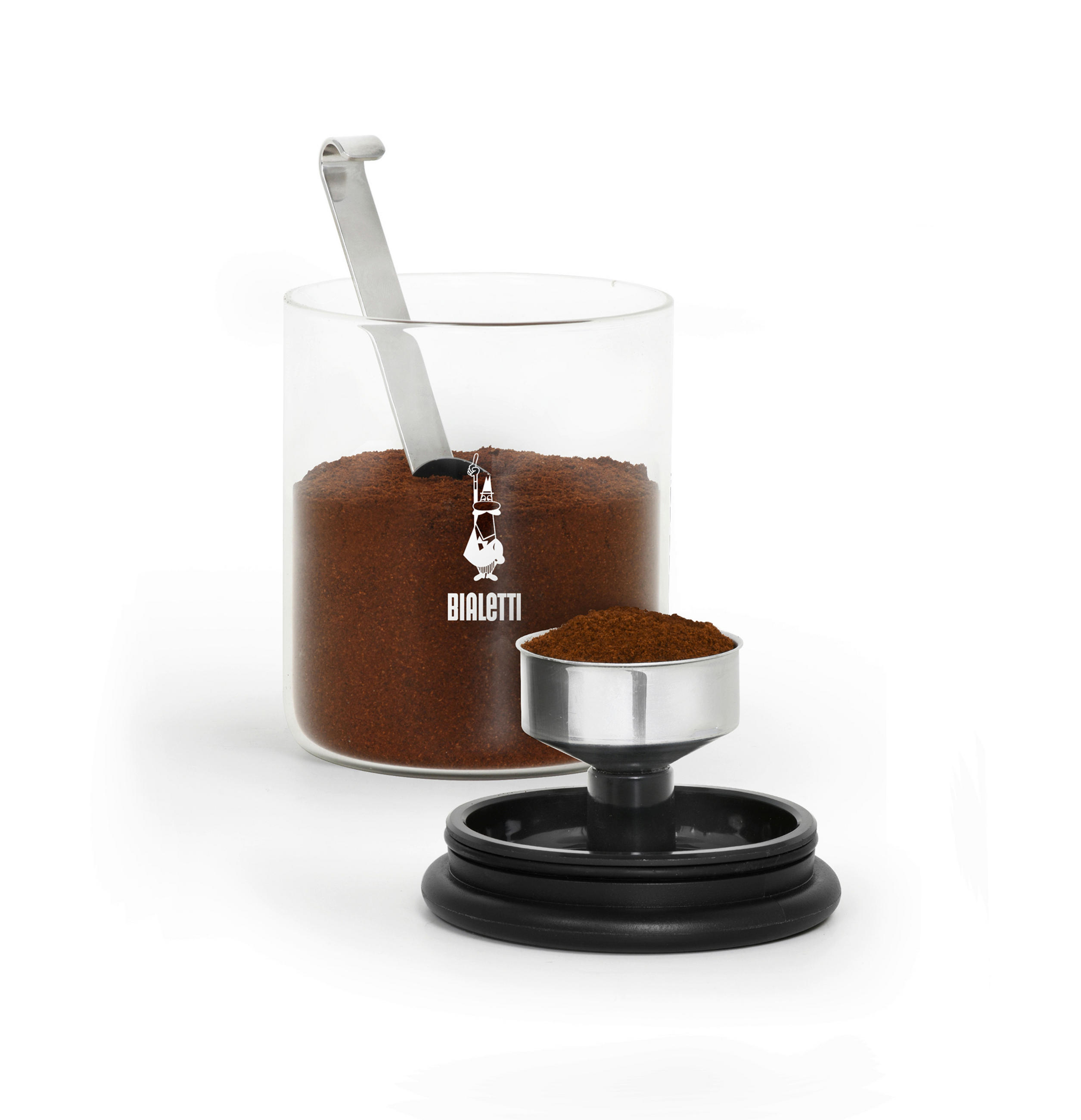 KAFFEEDOSE Glas  - Basics, Glas/Kunststoff (13,5/13,5/18cm) - Bialetti