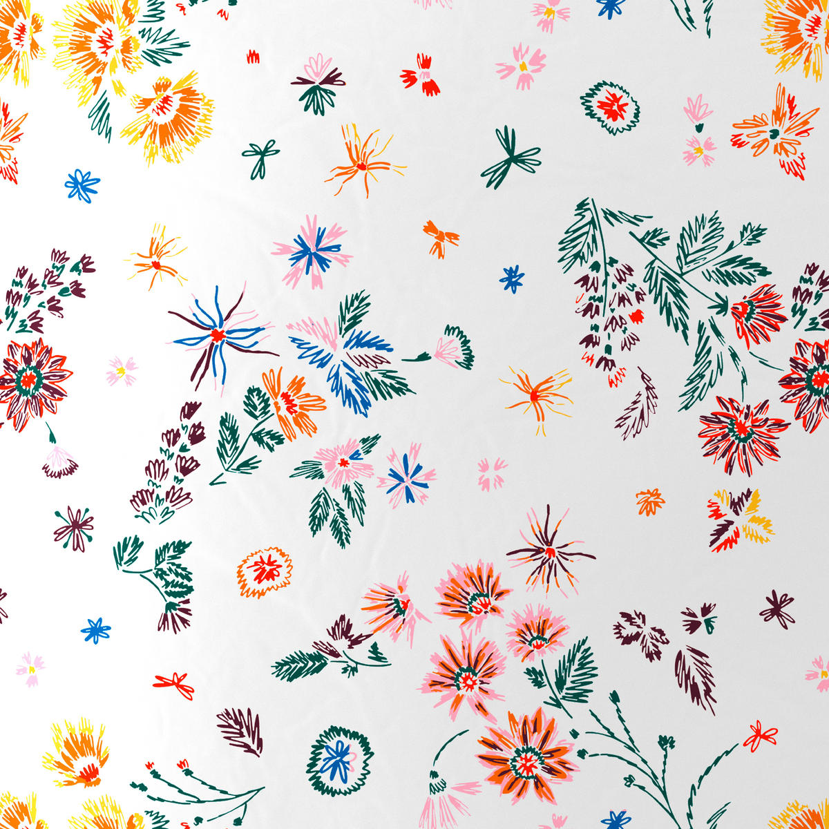 POSTELJINA KALIO 140/200 cm saten višebojna, bela  - bela/višebojna, Konvencionalno, tekstil (140/200cm) - Esposa