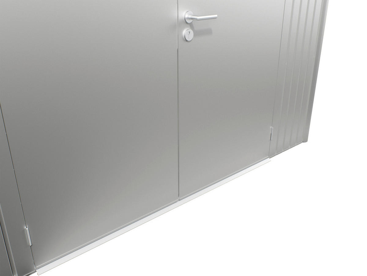GERÄTEHAUS 180/218/260 cm  - Silberfarben, Design, Metall (180/218/260cm) - Biohort