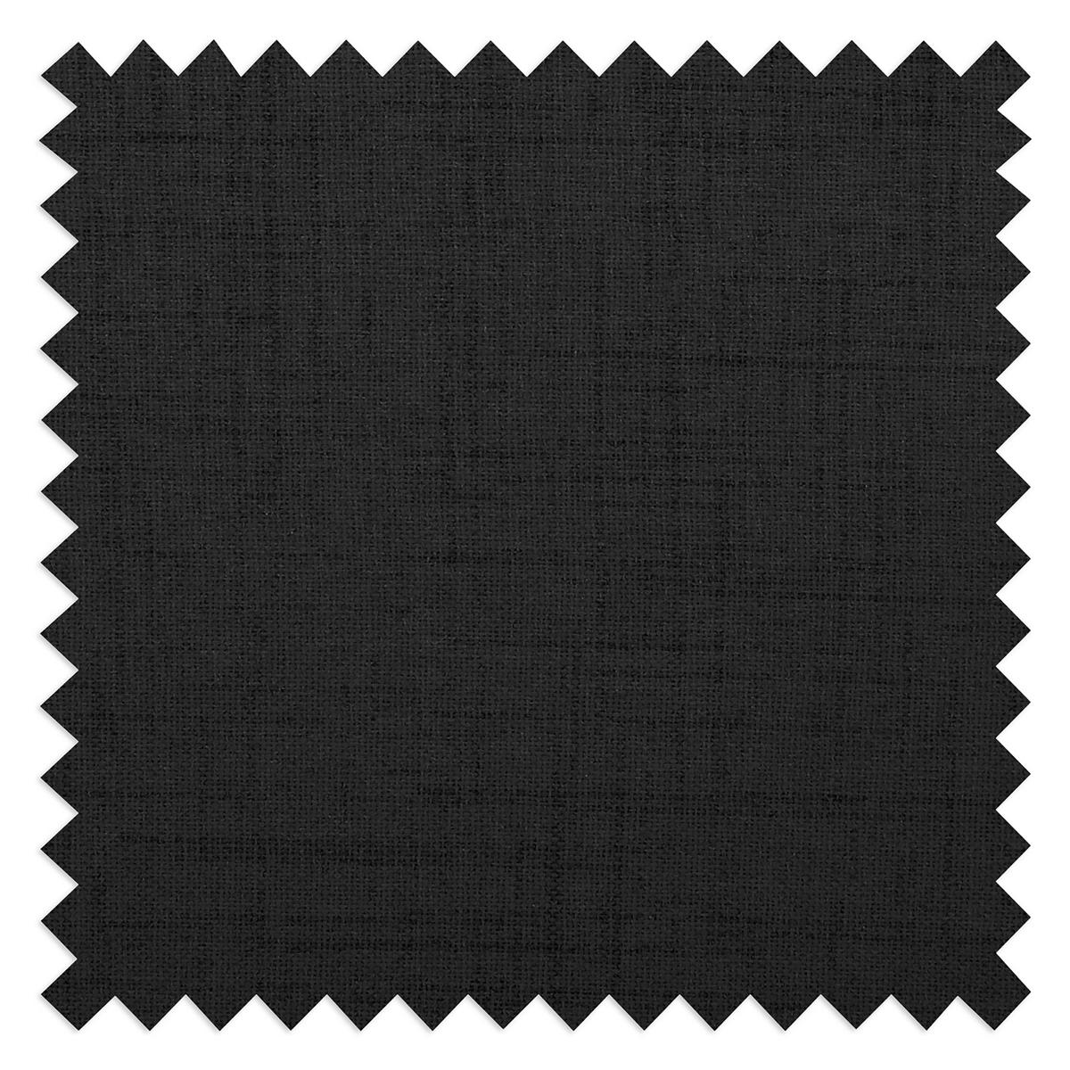 ECKSOFA Bella Schwarz Textilgeflecht  - Wengefarben/Schwarz, Design, Holz/Textil (257/174cm) - Livetastic