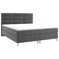 BOXBETT 160/200 cm  in Blau, Grau  - Chromfarben/Blau, KONVENTIONELL, Textil/Metall (160/200cm) - Carryhome