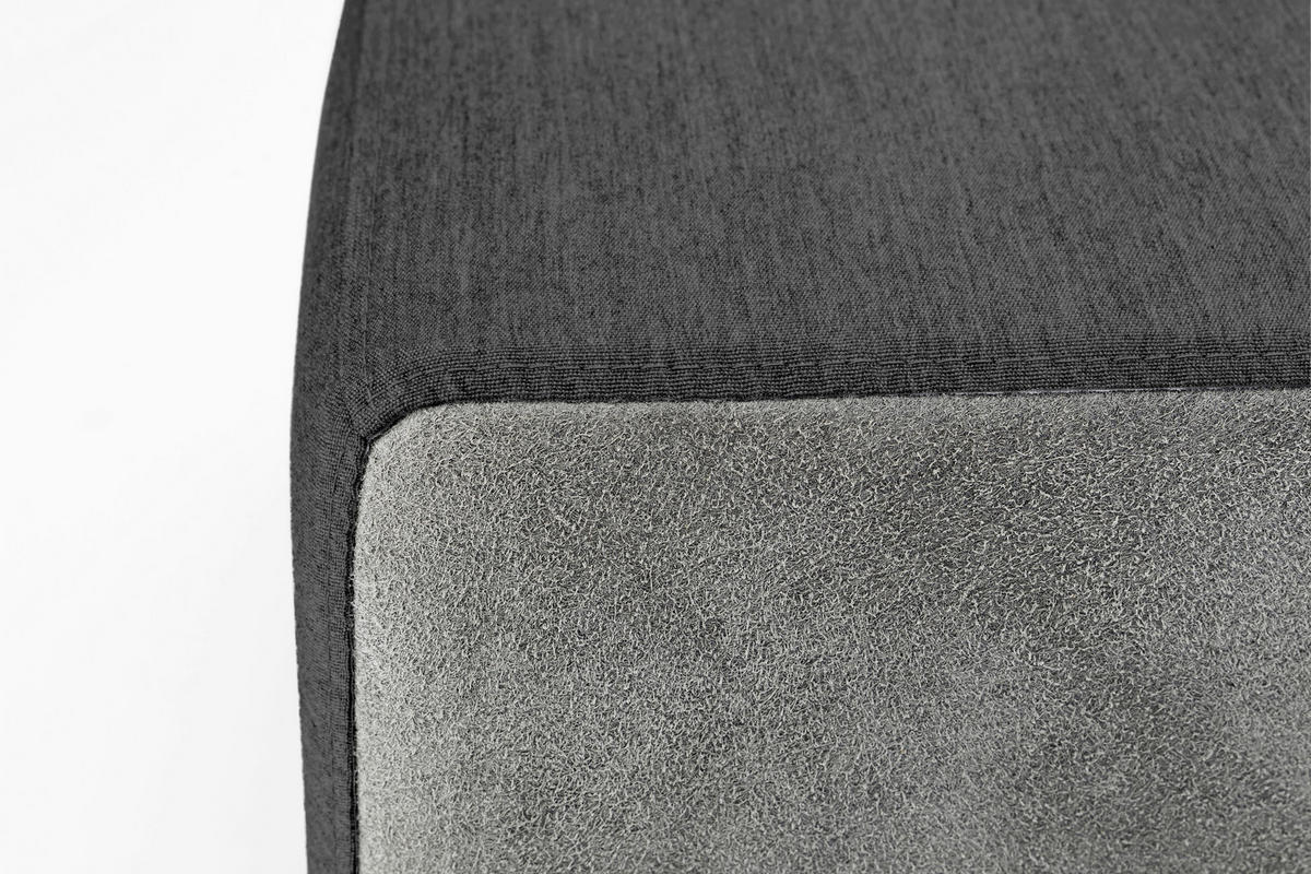LOUNGEENDTEIL  - Anthrazit, Basics, Textil/Metall (92/70/96cm) - Kettler