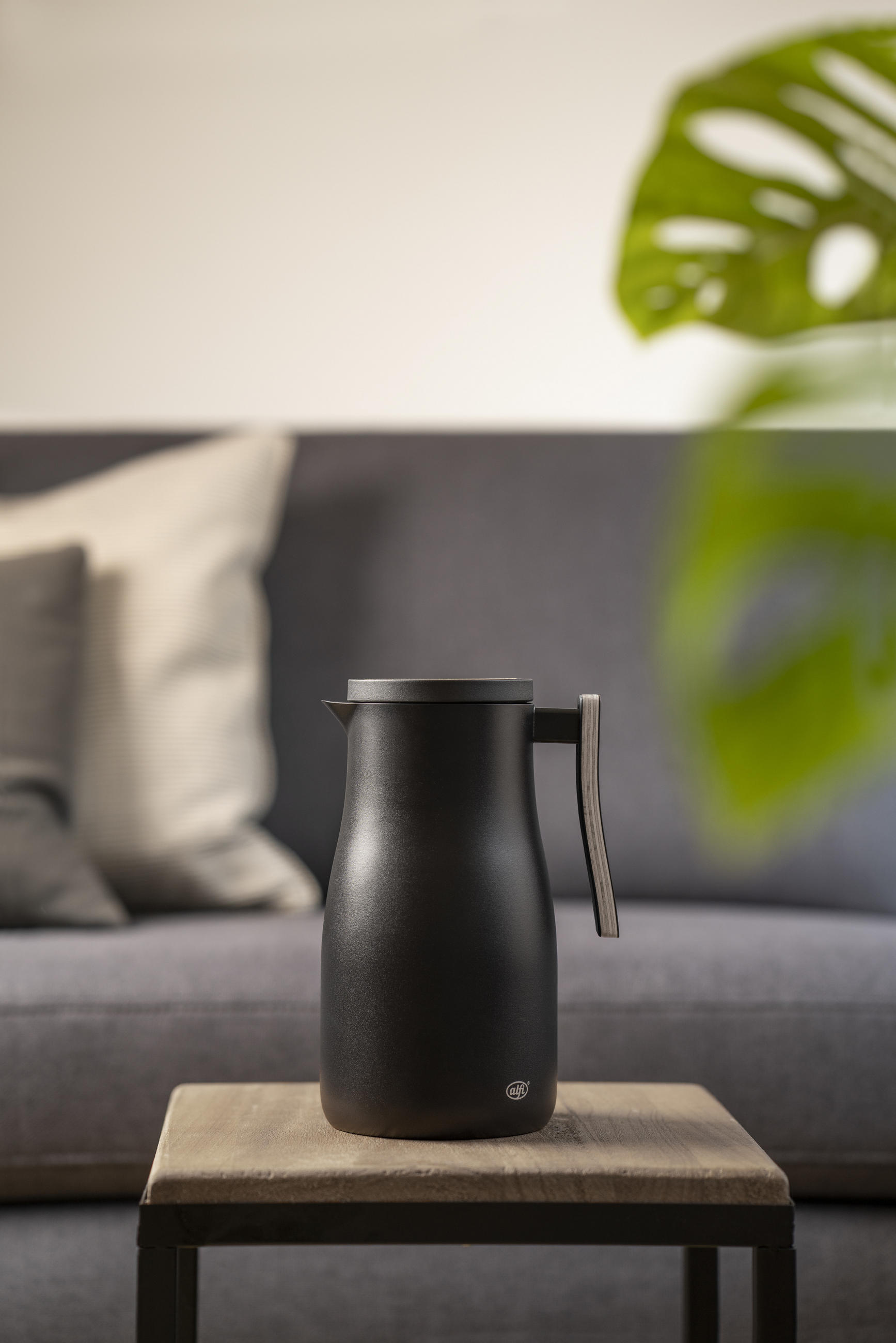 ISOLIERKANNE STUDIO ALLURE 1 L  - Schwarz, Design, Holz/Metall (1l) - Alfi