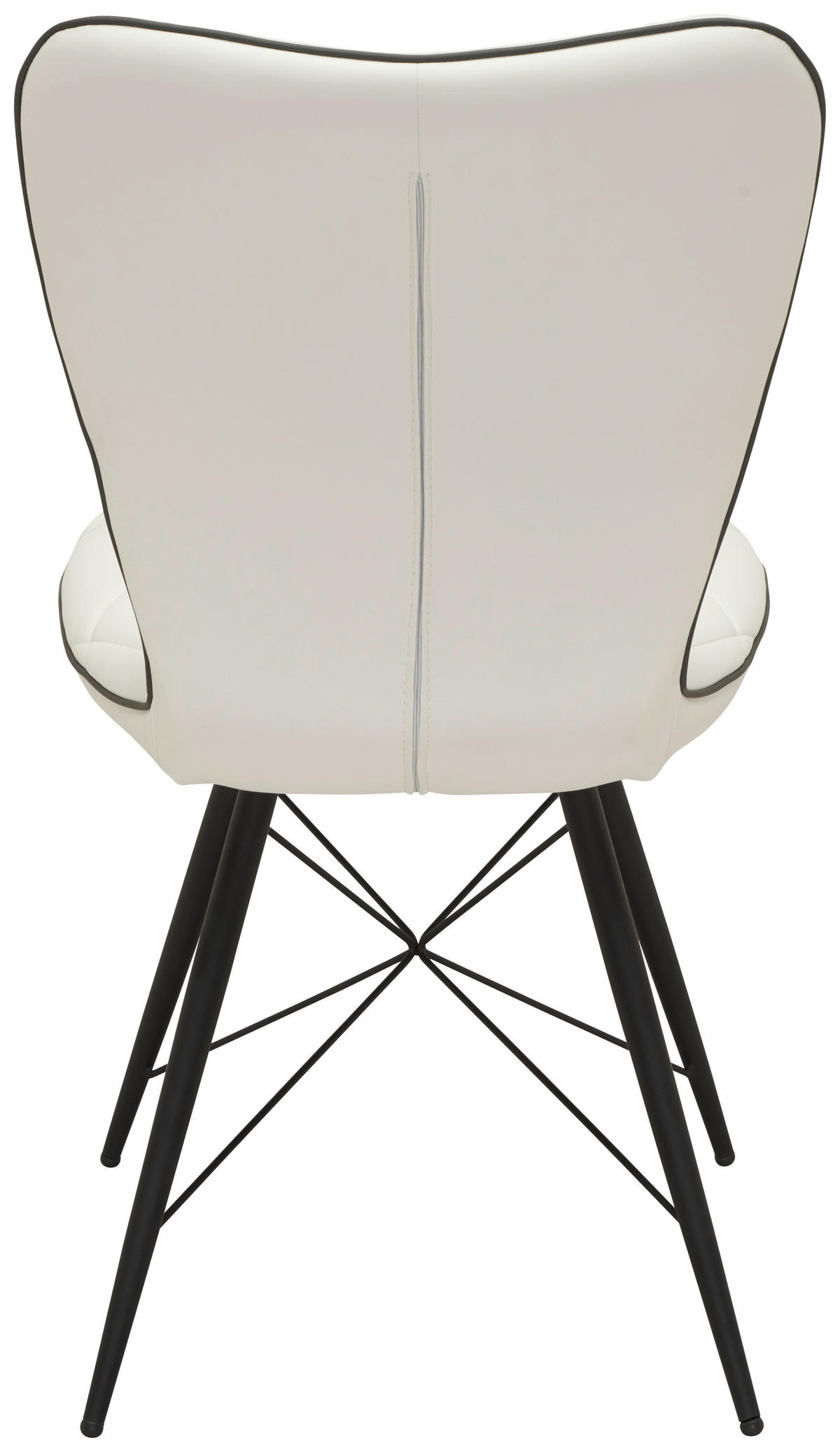 STOLICA  crna, bela       - siva/bela, Dizajnerski, metal/tekstil (49/90/61cm) - Hom`in