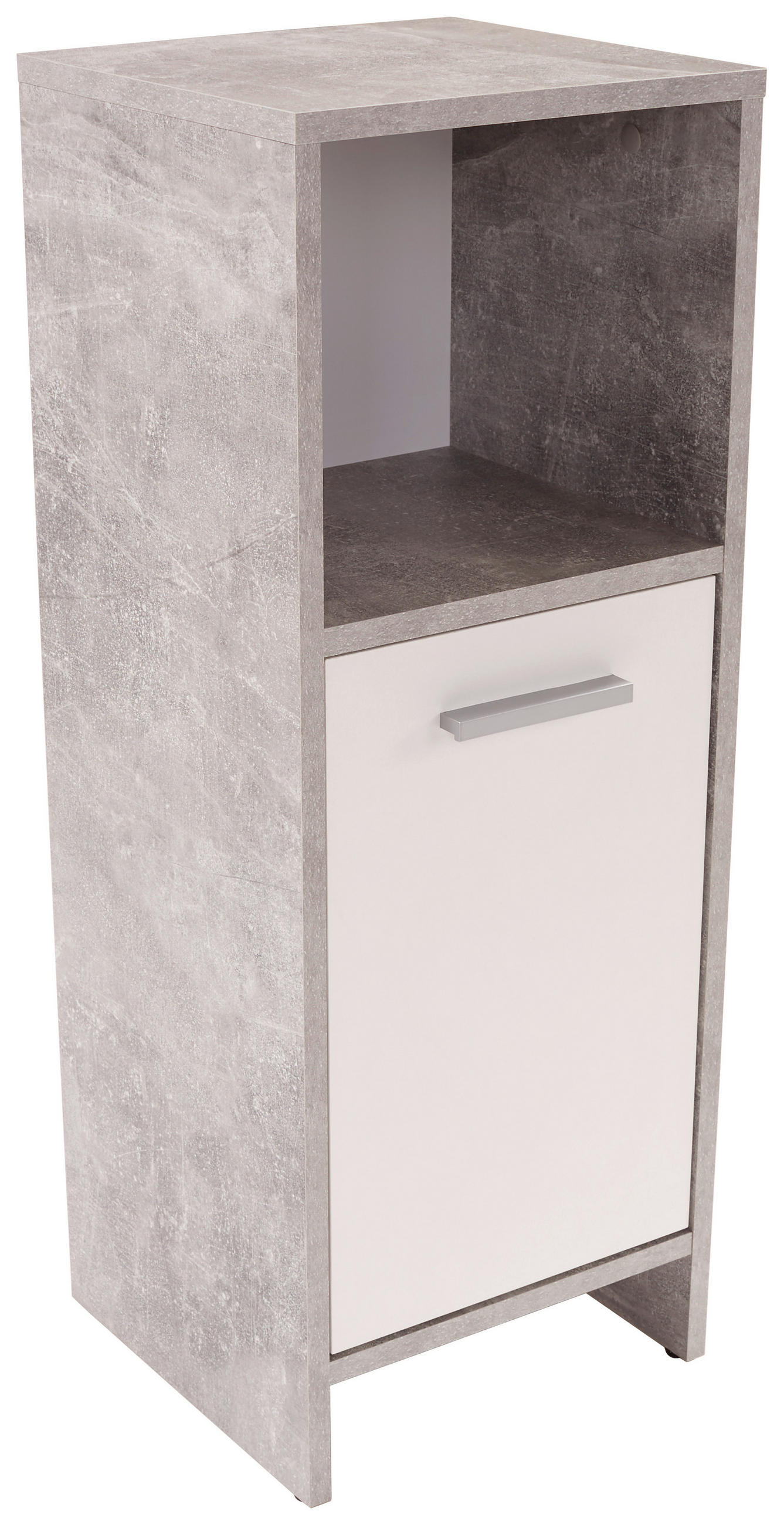 UNTERSCHRANK 32/82/28 cm - Chromfarben/Hellgrau, MODERN, Holzwerkstoff/Kunststoff (32/82/28cm) - MID.YOU