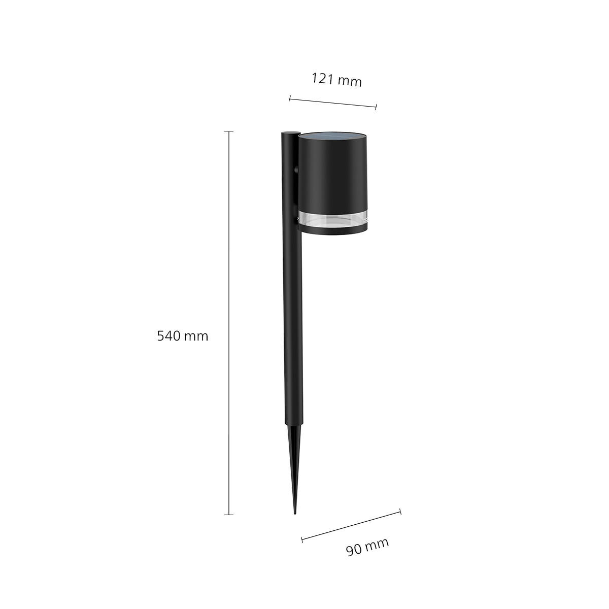 SOLARLEUCHTE 9/54/12.1 cm   - Schwarz, KONVENTIONELL, Kunststoff (9/54/12.1cm) - Philips