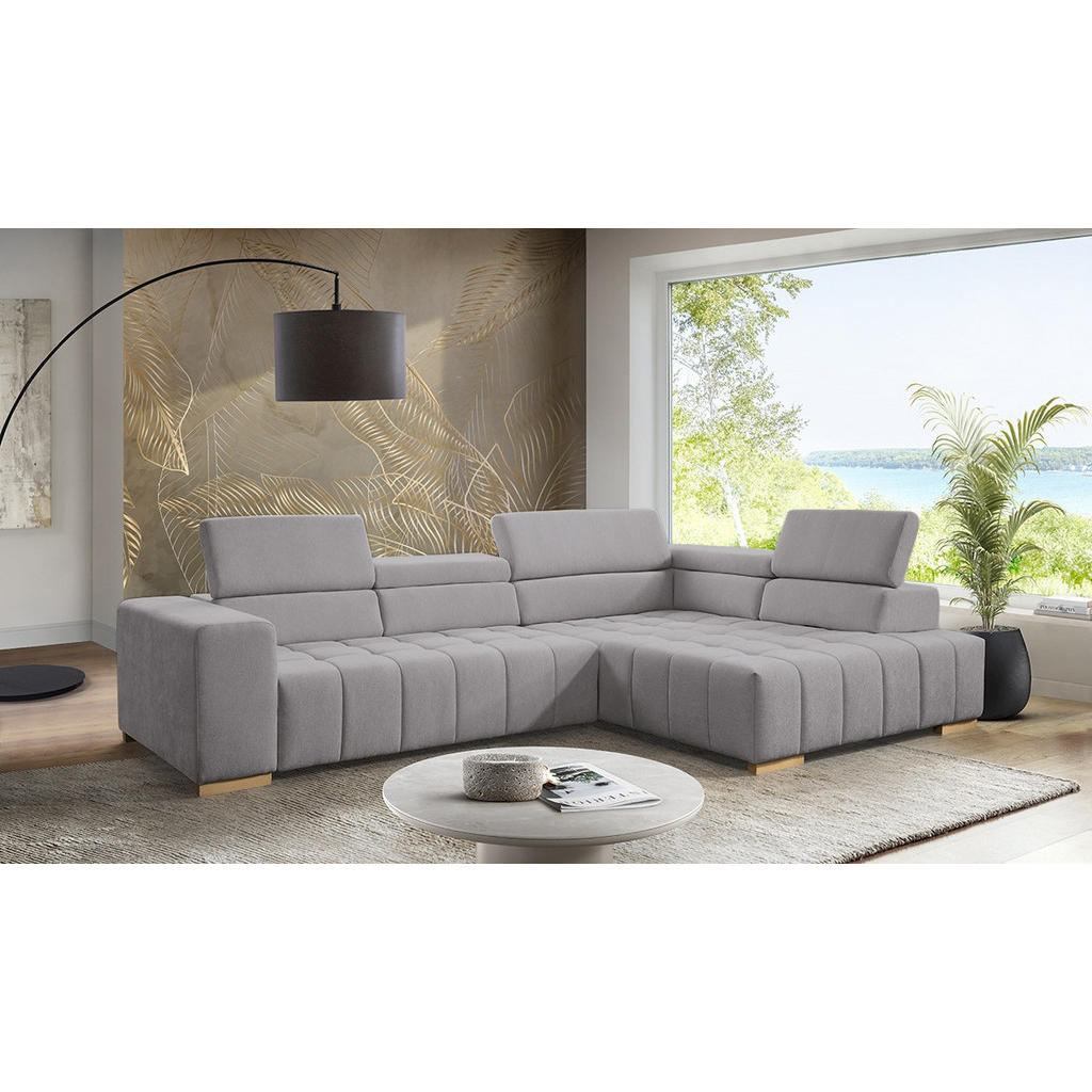 Ecksofa mit Schlaffunktion Elias Neu Braun 307x201 cm