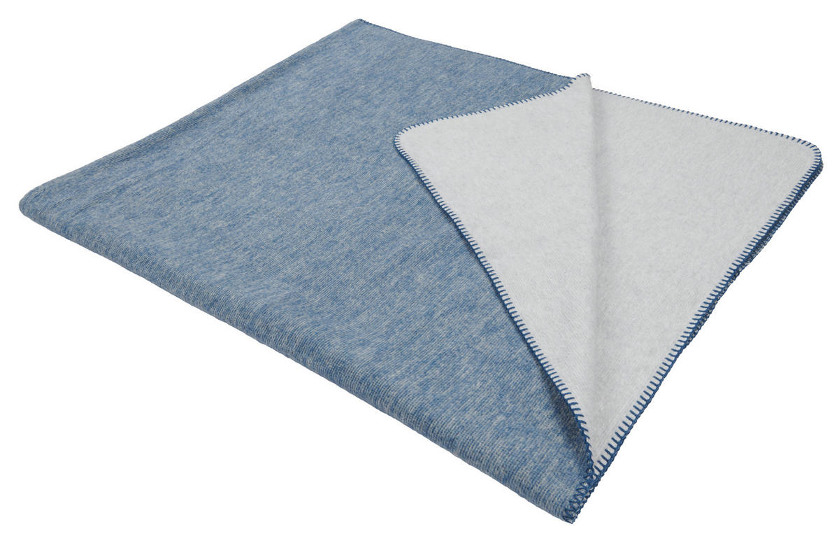WOHNDECKE 150/200 cm  - Blau/Grau, KONVENTIONELL, Textil (150/200cm) - Novel