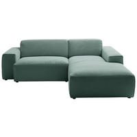 Freisteller von Pure Home Lifestyle ECKSOFA Grün Cord.
