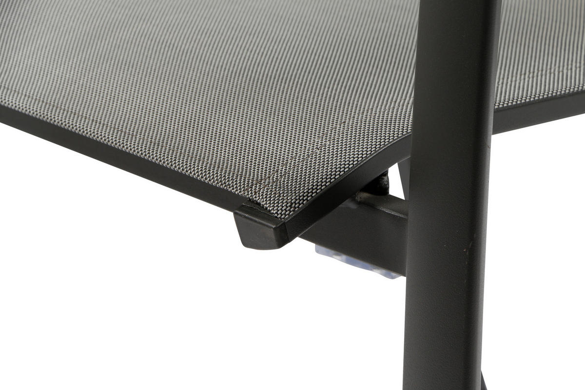 GARTENGARNITUR 5-teilig Aluminium  - Anthrazit, KONVENTIONELL, Keramik/Kunststoff (90/74/140cm) - Siena Garden