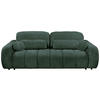 SCHLAFSOFA in Webstoff Dunkelgrün  - Dunkelgrün/Schwarz, Design, Kunststoff/Textil (256/76/112cm) - MID.YOU