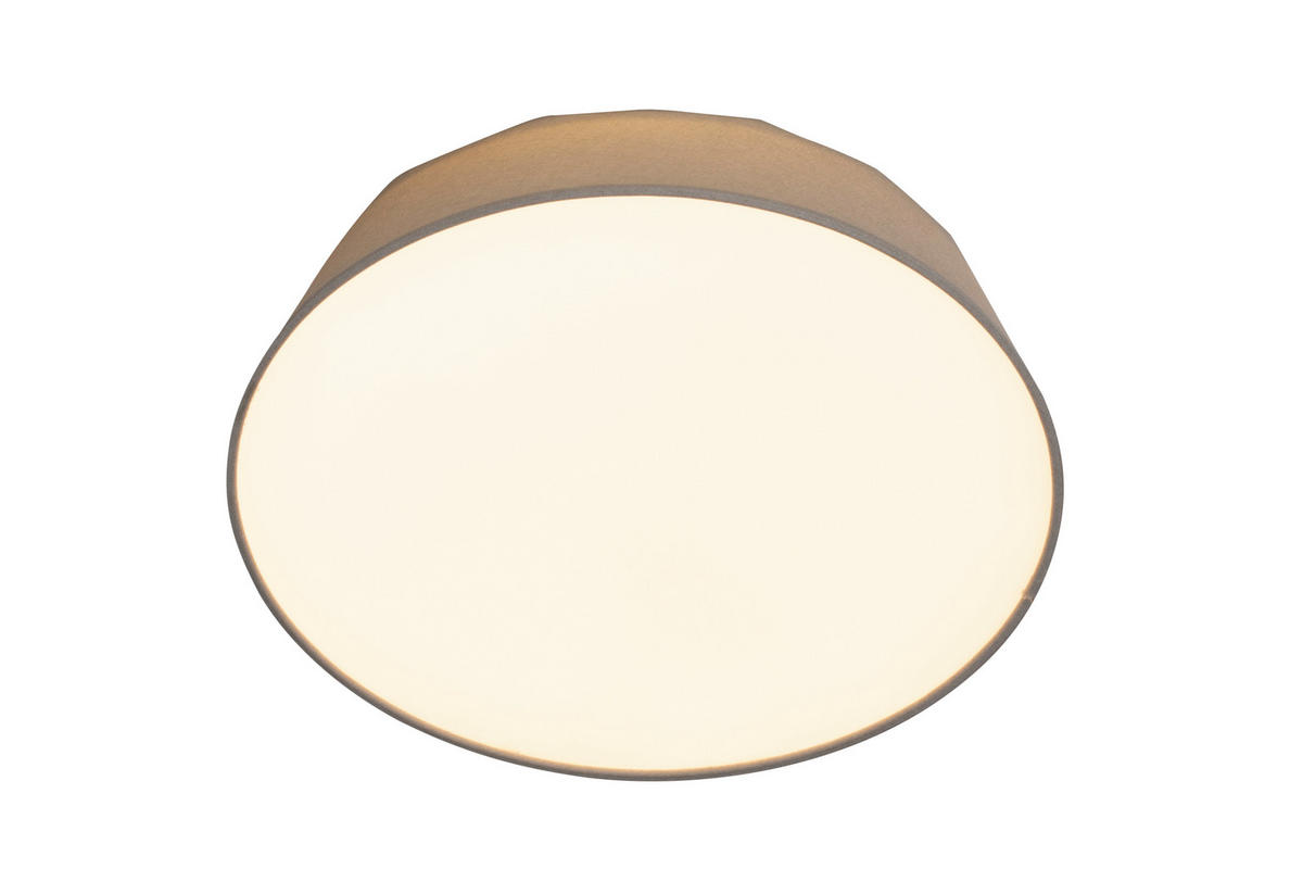 LED-DECKENLEUCHTE 40/12,7 cm   - Hellgrau, Basics, Kunststoff/Textil (40/12,7cm) - Novel