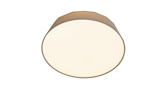 LED-DECKENLEUCHTE 40/12,7 cm   - Hellgrau, Basics, Kunststoff/Textil (40/12,7cm) - Novel