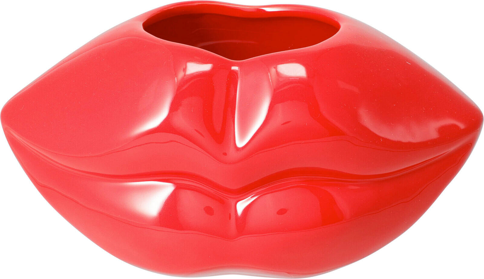 VÁZA  - piros, Basics, kerámia (11cm)