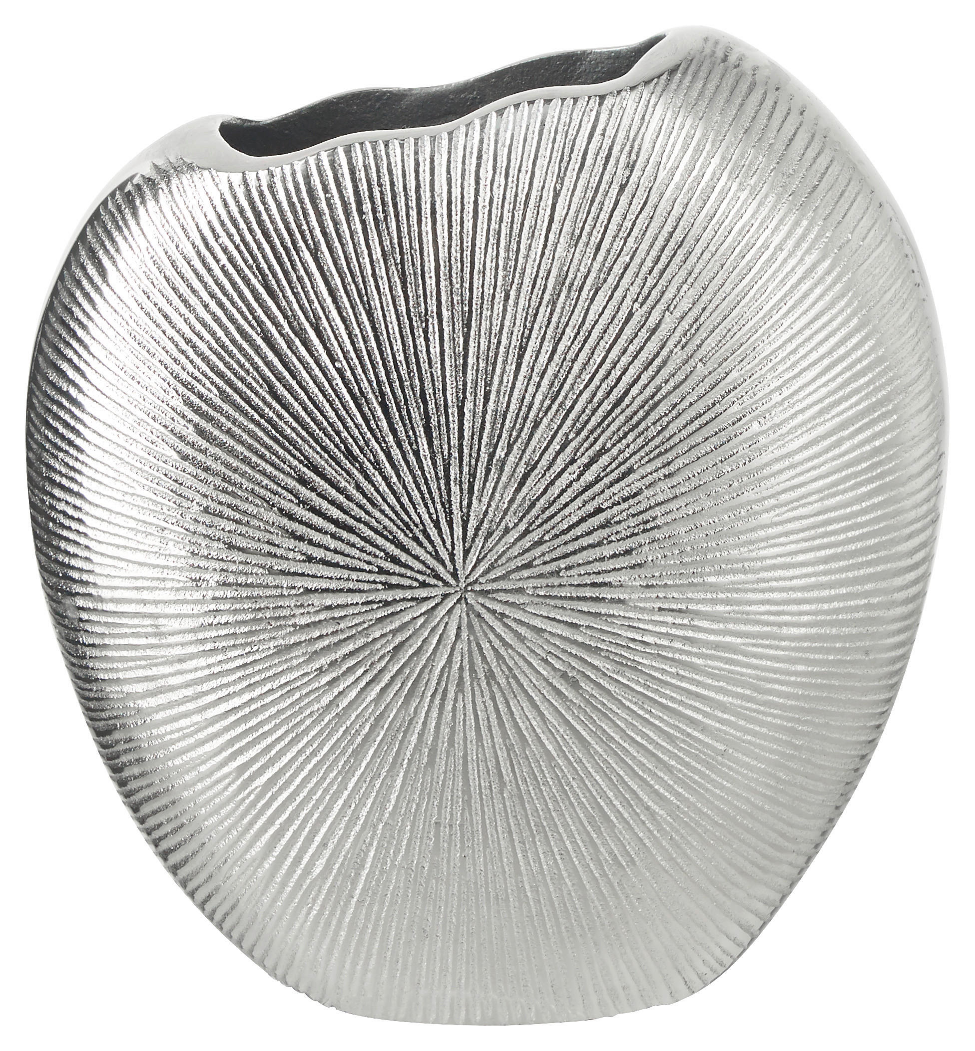 VÁZA, kov, 18 cm - barvy stříbra, Design, kov (19/8/18cm) - Ambia Home