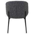 STUHL   Webstoff  Schwarz, Dunkelgrau  - Dunkelgrau/Schwarz, MODERN, Textil/Metall (48/79/59cm) - Carryhome