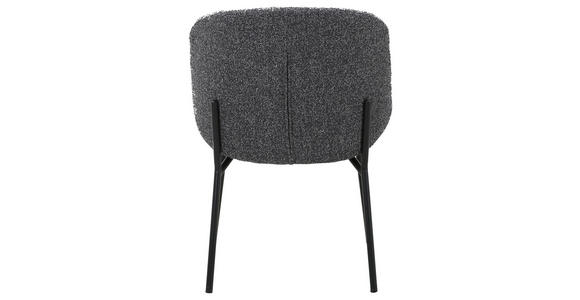 STUHL   Webstoff  Schwarz, Dunkelgrau  - Dunkelgrau/Schwarz, MODERN, Textil/Metall (48/79/59cm) - Carryhome