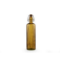 WASSERKARAFFE 0,75 L    - Bernsteinfarben, Basics, Glas/Keramik (29,50cm) - Bitz