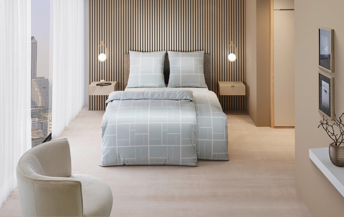 BETTWÄSCHE Satin 135/200 cm  - Hellgrün, KONVENTIONELL, Textil (135/200cm) - Dieter Knoll
