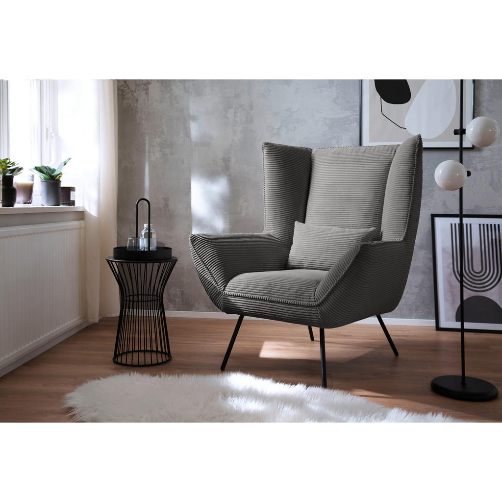 Thumbnail - Pure Home Lifestyle Sessel, Dunkelgrau, Textil, 90x112x94 cm, Blauer Engel, Goldenes M, Oeko-Tex® Standard 100, DGM-Klim...