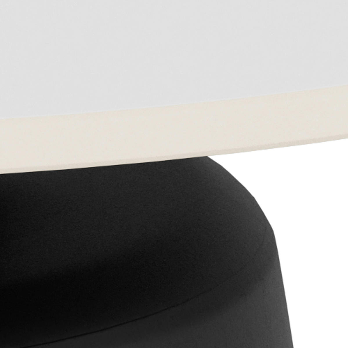 SOFFBORD i metall, keramik 70/70/39 cm  - vit/svart, Design, metall/keramik (70/70/39cm) - MID.YOU