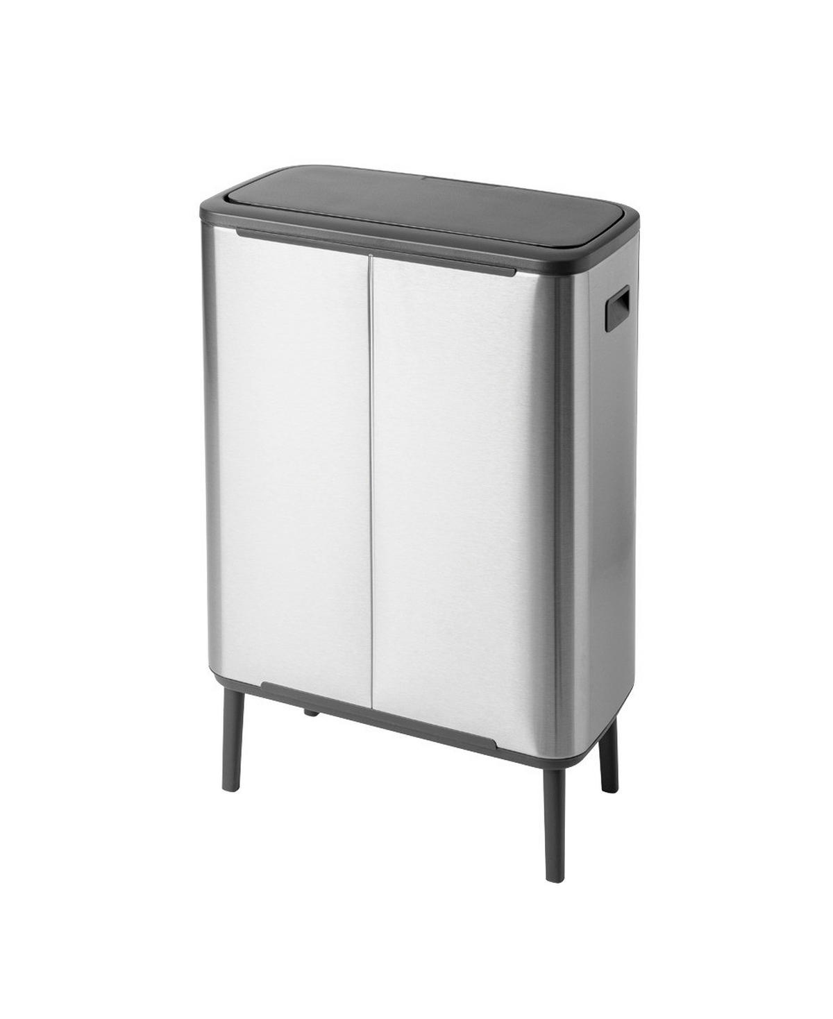 KOŠ ZA OTPAD  60 l   - siva/srebrne boje, Basics, plastika (54.5/81.5/31.2cm) - Brabantia