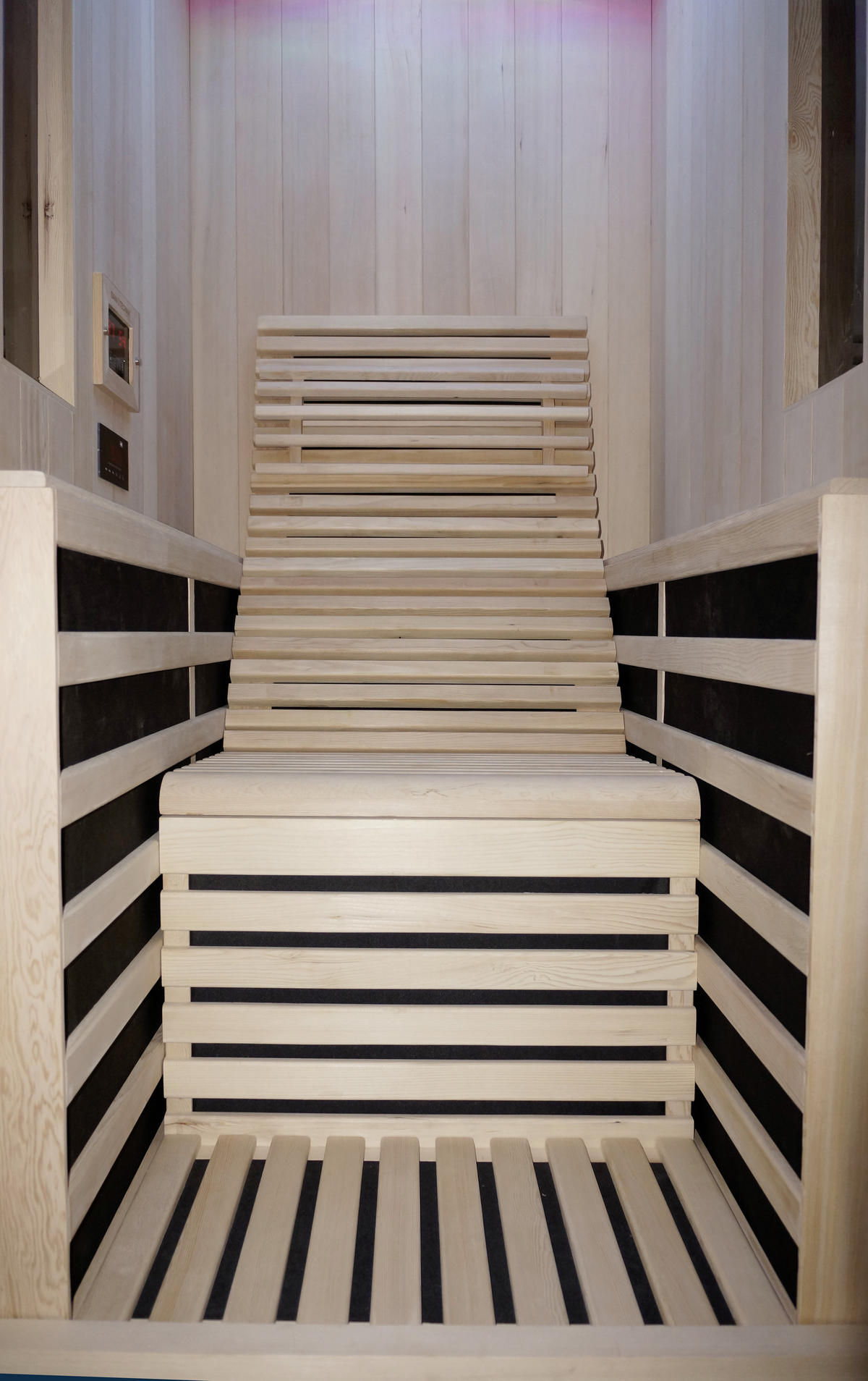 INFRAROTKABINE CARBON 1 für 1 Personen CARBON 1  - Naturfarben, Basics, Holz (100/195/130cm) - Sanotechnik