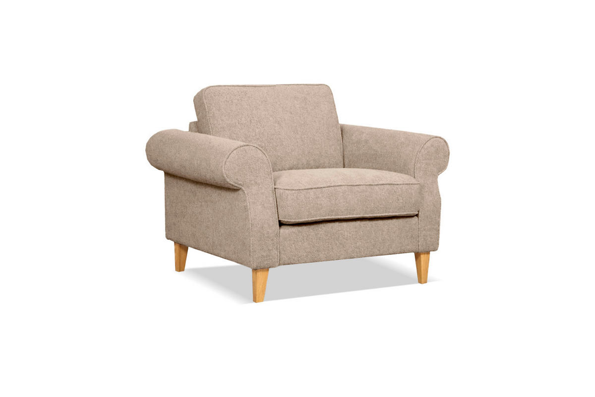 SESSEL in Hellbraun  - Hellbraun, Design, Textil (104/82/91cm) - Livetastic