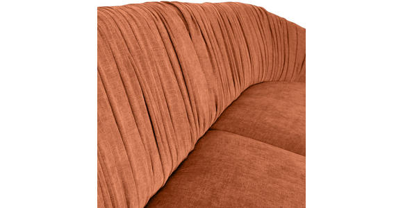 MEGASOFA Flachgewebe Kupferfarben  - Hellbraun/Gelb, Design, Kunststoff/Textil (260/76/115cm) - Landscape