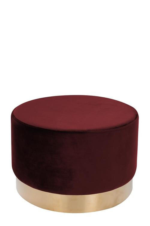 PALL i trä, textil, trämaterial röd  - röd/guldfärgad, Basics, trämaterial/trä (55/43cm) - Kayoom