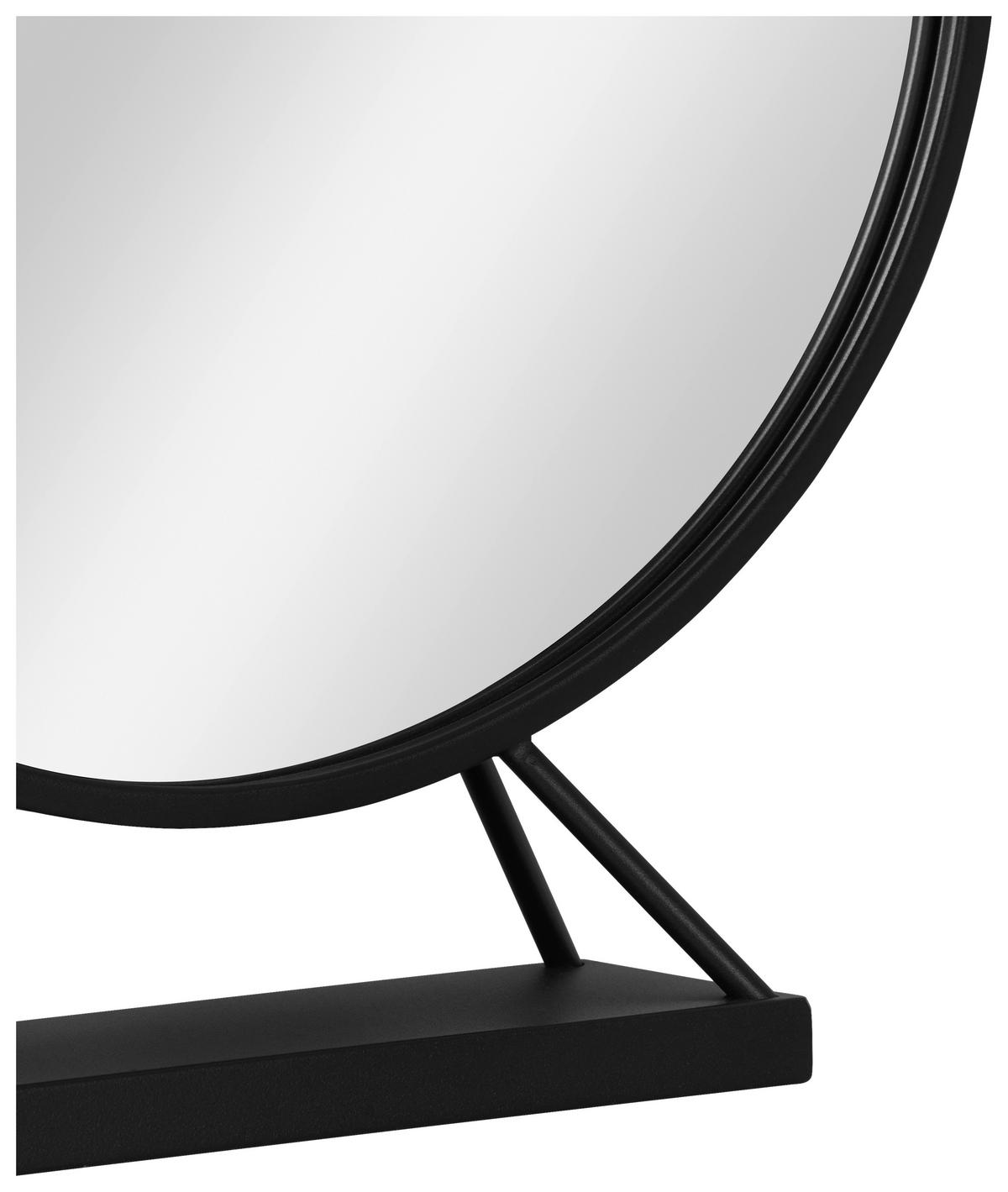 SCHMINKSPIEGEL 50/59,5/12,5 cm  - Klar/Schwarz, Basics, Glas/Metall (50/59,5/12,5cm) - Boxxx