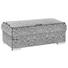 HOCKER Webstoff Grau, Schwarz - Schwarz/Naturfarben, Design, Holz/Textil (112/43/60cm) - CARRYHOME