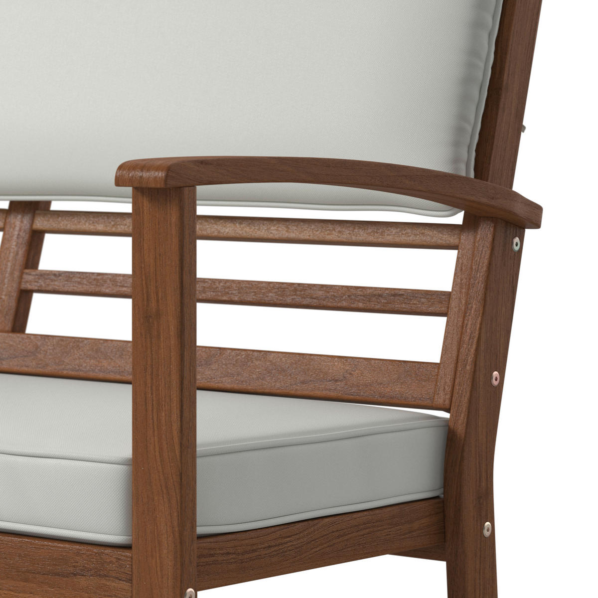 LOUNGEGARNITUR   80/50/33 cm Akazie vollmassiv  - Taupe/Naturfarben, MODERN, Holz/Wellpappe (80/50/33cm) - Ambia Garden