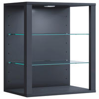 VITRINA VISEĆA 52/60/35 cm   - antracit, Design, staklo/drvni materijal (52/60/35cm) - MID.YOU